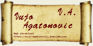 Vujo Agatonović vizit kartica